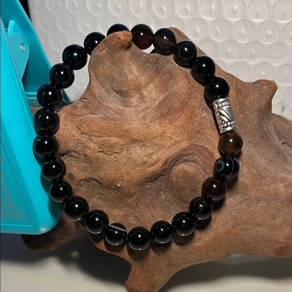 8mm Black Agate